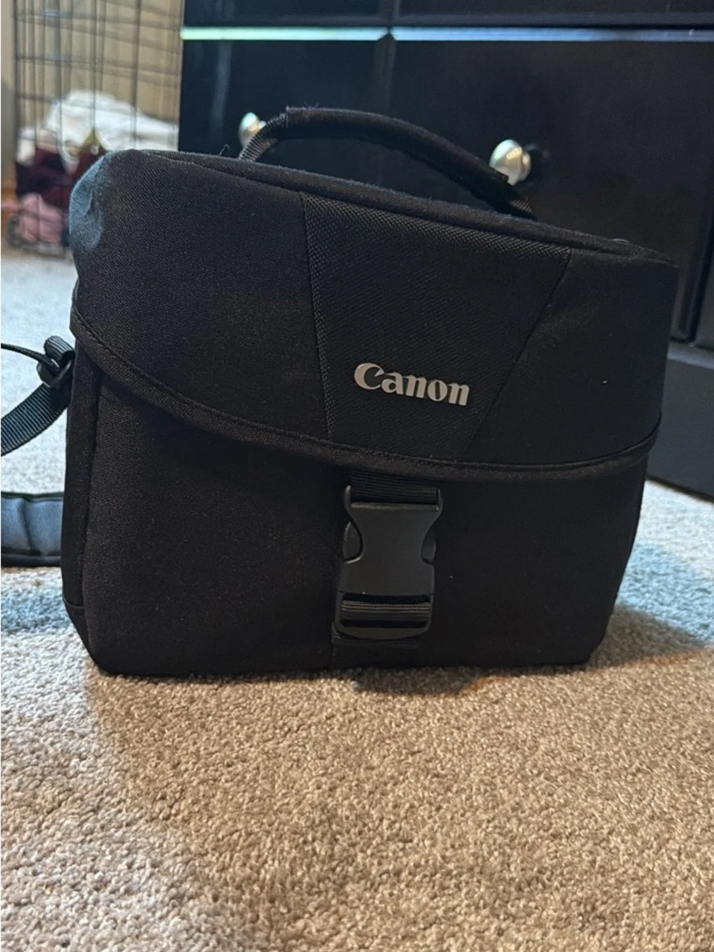 Canon Black DSLR with EF-S 18-55mm Zoom Lens